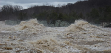 Potomac during a flood on March 15 2010